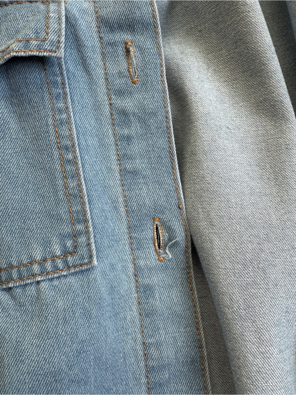 Sleeveless Button-Front A line fit in flare stretchy Denim midi Dress - Picture 6 of 10